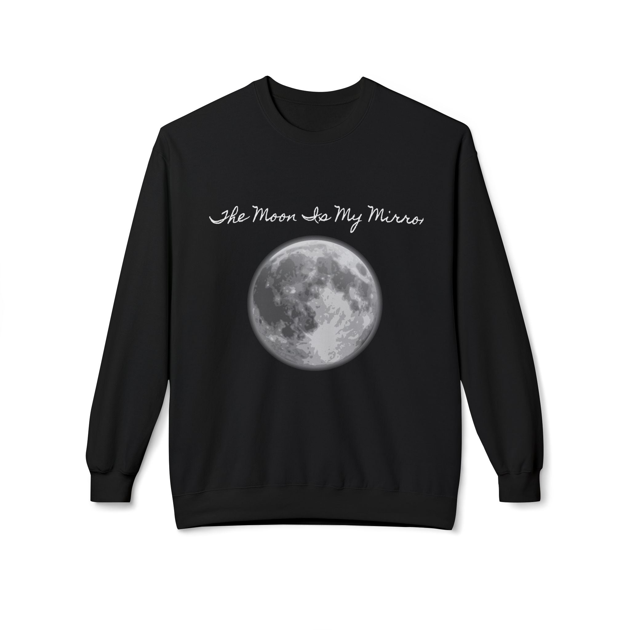Inspirational Moon Graphic Crewneck Sweatshirt