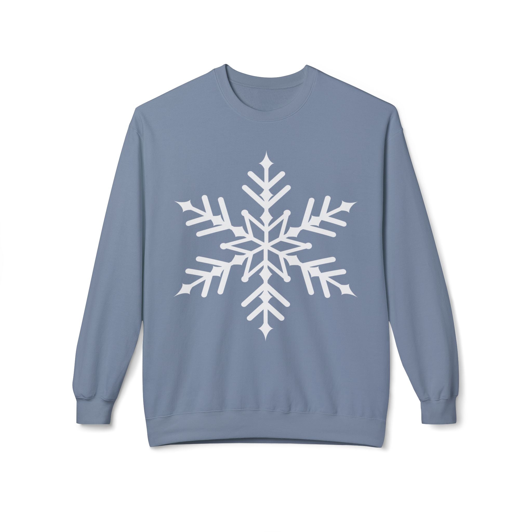 Snowflake Crewneck Sweatshirt — Frosty Winter Graphic Pullover