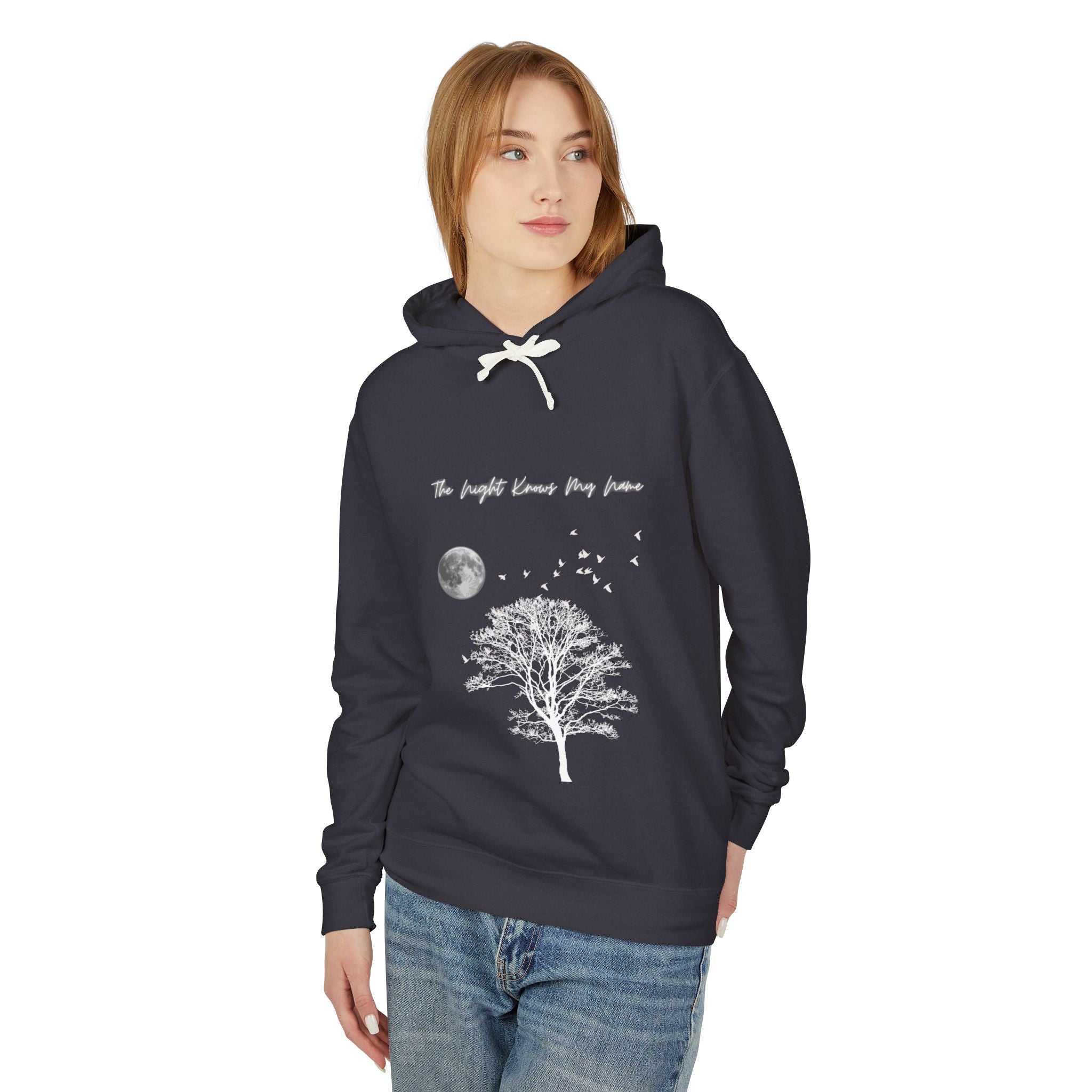 The Night Knows My Name Unisex Lightweight Hoodie