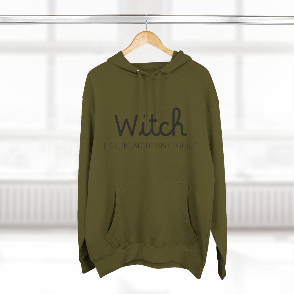 Witch Fleece Hoodie - Cozy Spellbinding Apparel for Witches, Gifts for Halloween, Winter Wear, Spiritual Gathering