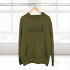 Witch Fleece Hoodie - Cozy Spellbinding Apparel for Witches, Gifts for Halloween, Winter Wear, Spiritual Gathering
