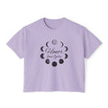 Moon Phases Women's Boxy Tee - Honor Your Cycles