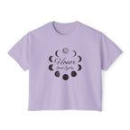Moon Phases Women's Boxy Tee - Honor Your Cycles