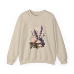 Floral Moon Sweatshirt — Lavender Bouquet Crewneck