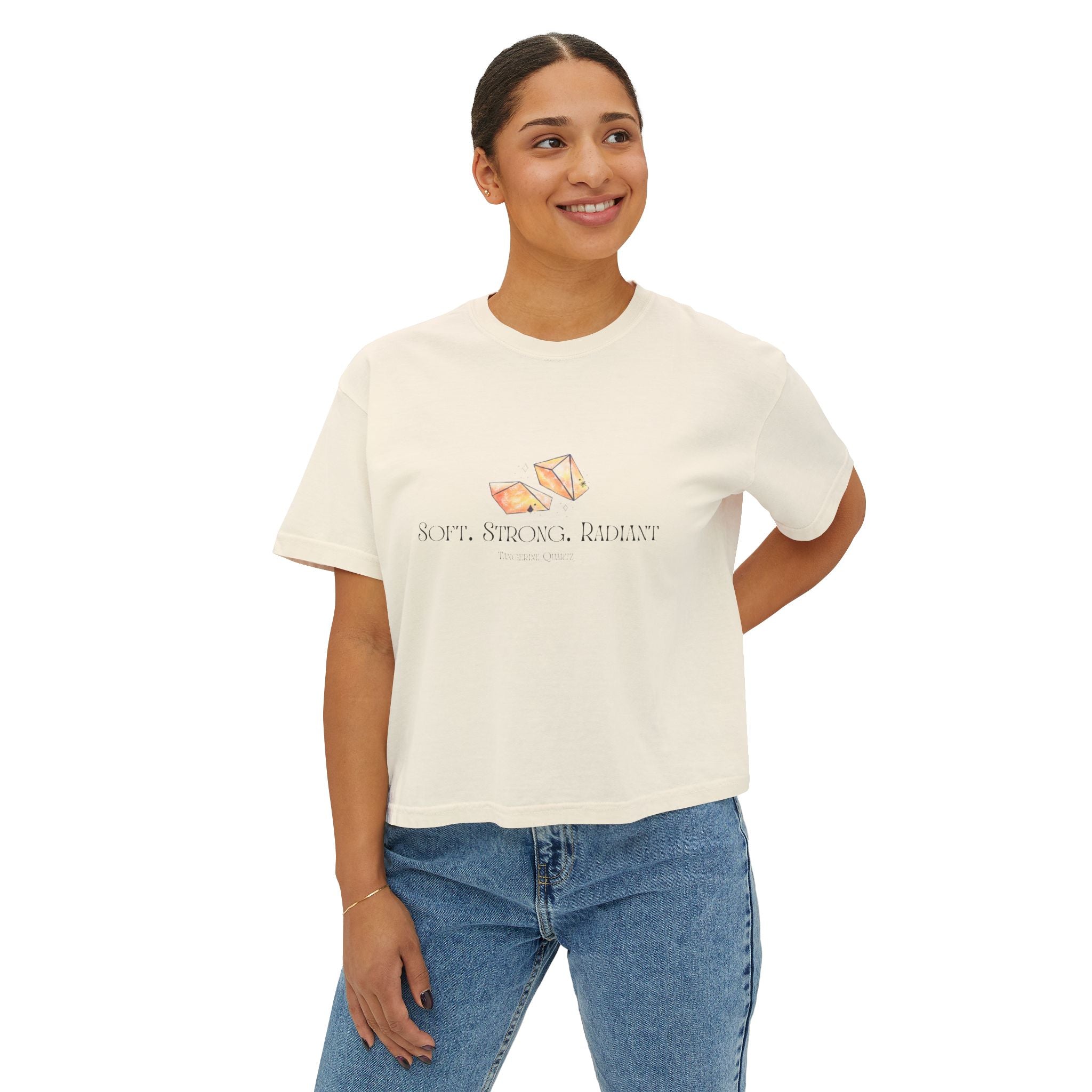 Soft & Strong Women's Boxy Tee - Casual Comfort for Everyday Wear