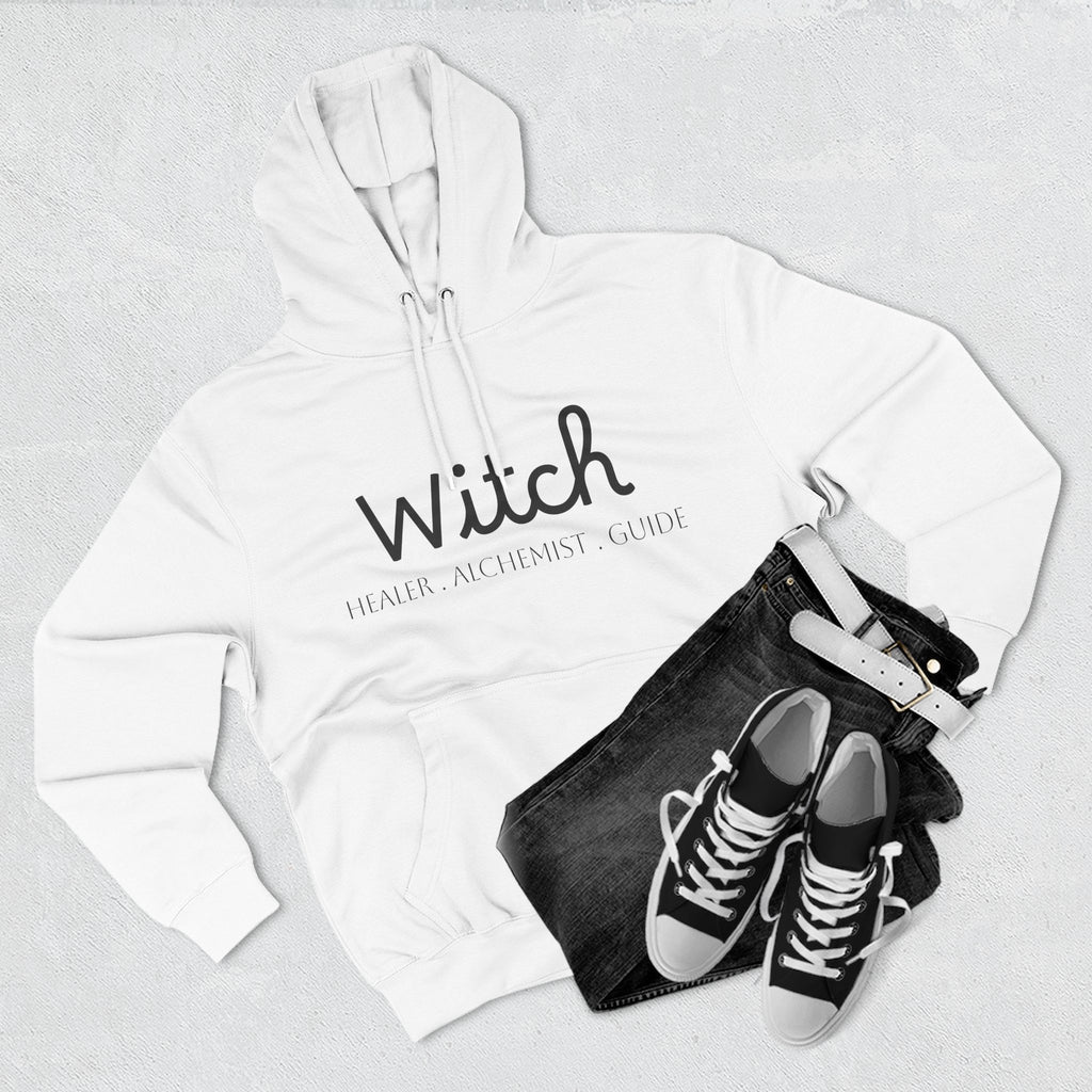Witch Fleece Hoodie - Cozy Spellbinding Apparel for Witches, Gifts for Halloween, Winter Wear, Spiritual Gathering