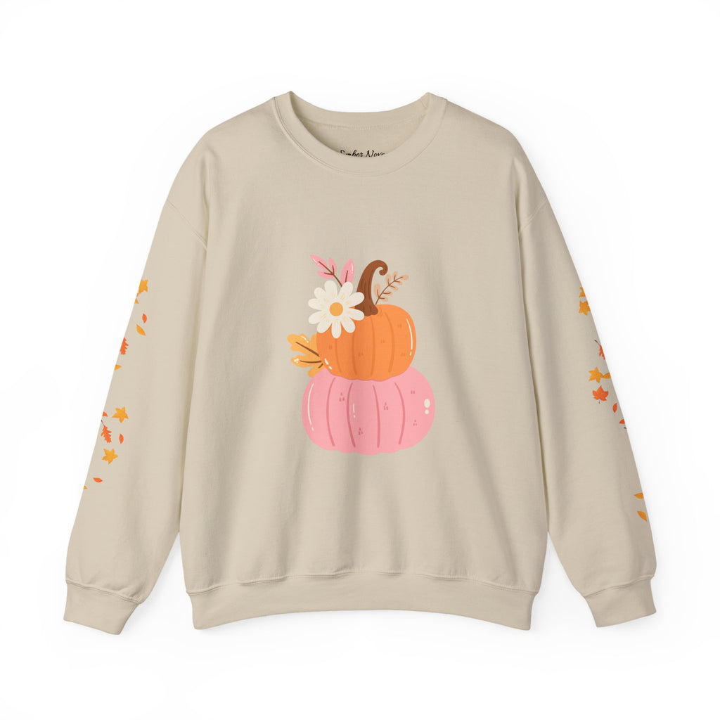 Autumn Harvest Crewneck Sweatshirt - Cozy Fall Fashion, Pumpkin Sweater, Seasonal Style, Gifts for Her, Thanksgiving Decor