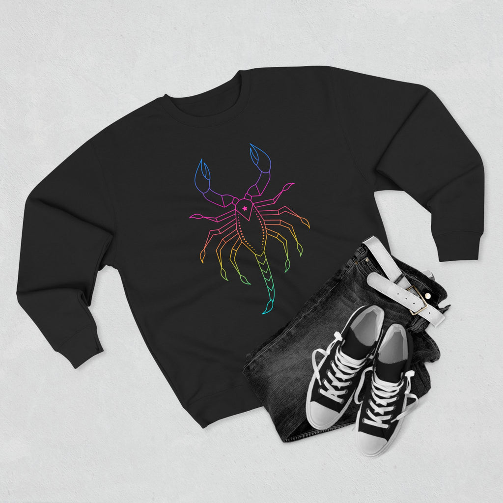 Vibrant Scorpion Unisex Crewneck Sweatshirt - Perfect for Astrology Lovers