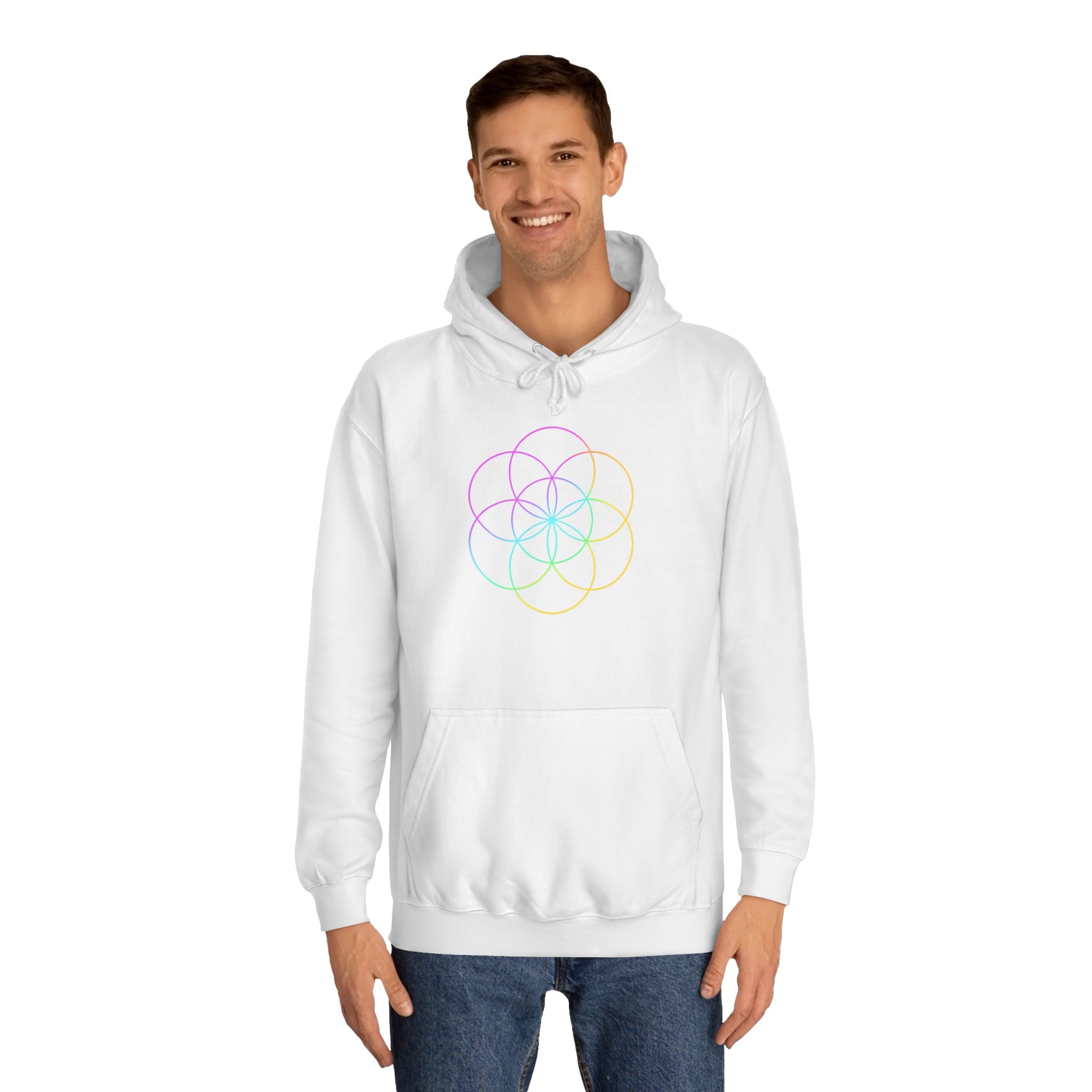 Minimalist Unisex College Hoodie - Comfortable & Stylish for Students