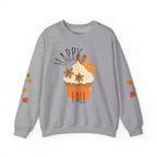 Autumn Cupcake Sweatshirt, Cozy Fall Crewneck, Unisex Sweater, Thanksgiving Apparel, Thanksgiving Gift, Seasonal Fashion