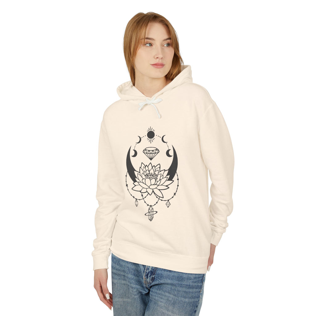 Lotus & Moon Unisex Lightweight Hooded Sweatshirt