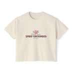 Spirit Grounded Women's Boxy Tee - Affirmation Shirt for Mindfulness & Positivity
