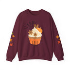 Autumn Cupcake Sweatshirt, Cozy Fall Crewneck, Unisex Sweater, Thanksgiving Apparel, Thanksgiving Gift, Seasonal Fashion