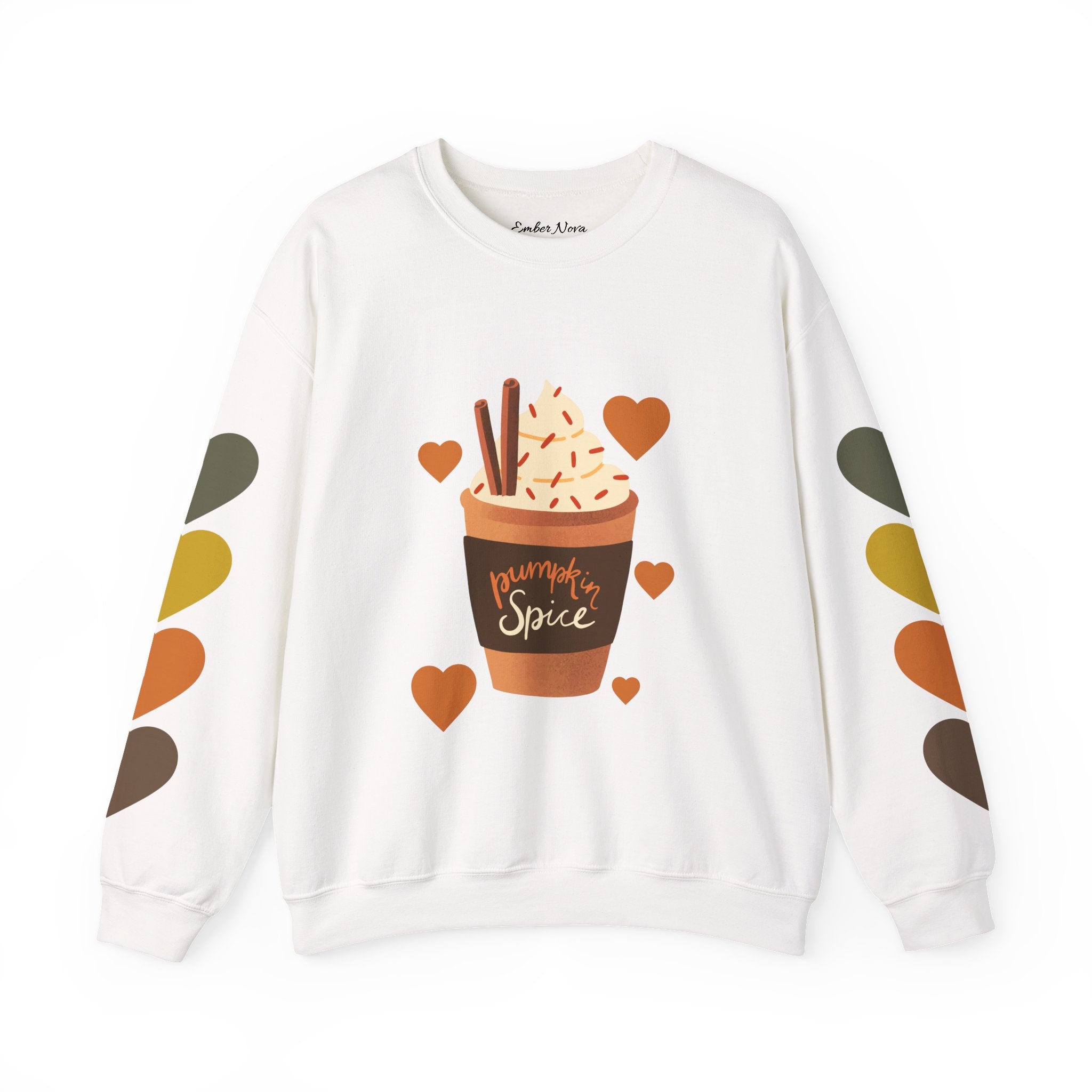 Fall Vibes Pumpkin Spice Sweatshirt, Cozy Apparel for Autumn Lovers, Perfect for Thanksgiving, Halloween and Casual Gatherings