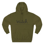 Witch Fleece Hoodie - Cozy Spellbinding Apparel for Witches, Gifts for Halloween, Winter Wear, Spiritual Gathering