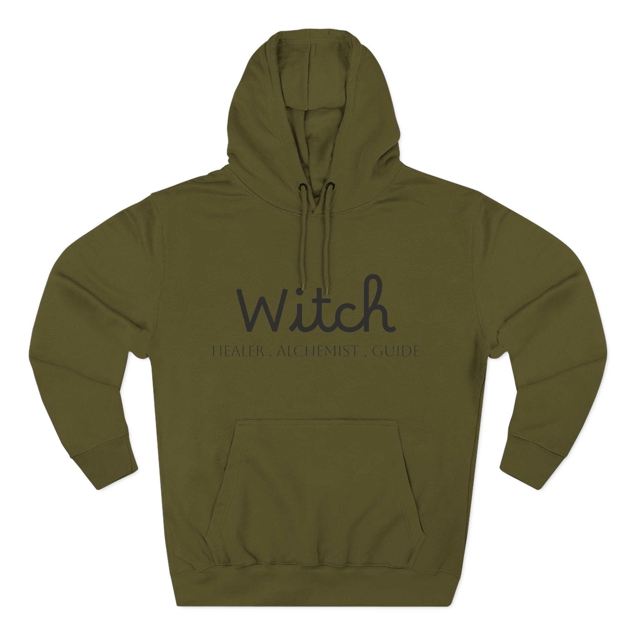 Witch Fleece Hoodie - Cozy Spellbinding Apparel for Witches, Gifts for Halloween, Winter Wear, Spiritual Gathering