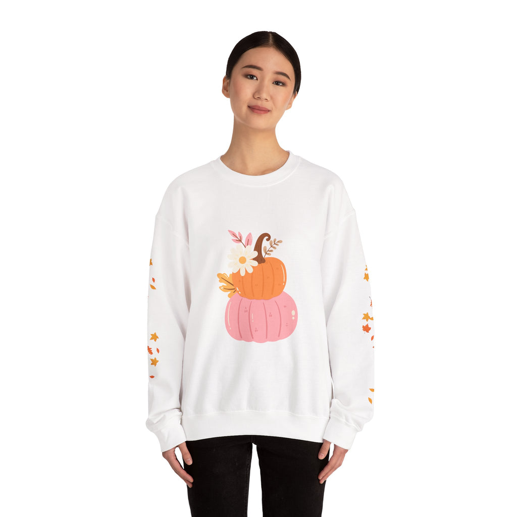 Autumn Harvest Crewneck Sweatshirt - Cozy Fall Fashion, Pumpkin Sweater, Seasonal Style, Gifts for Her, Thanksgiving Decor