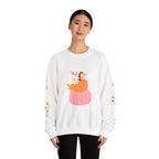 Autumn Harvest Crewneck Sweatshirt - Cozy Fall Fashion, Pumpkin Sweater, Seasonal Style, Gifts for Her, Thanksgiving Decor