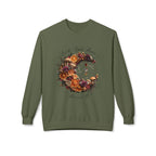Crewneck Sweatshirt — Autumn Citrus Wreath “Count Your Blessings” Fall Graphic