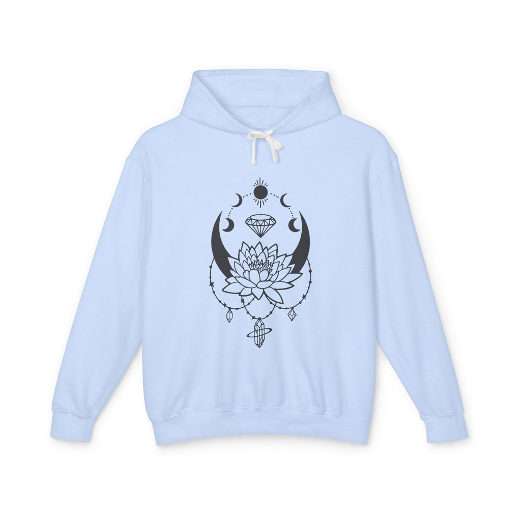 Lotus & Moon Unisex Lightweight Hooded Sweatshirt