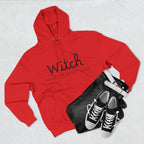 Witch Fleece Hoodie - Cozy Spellbinding Apparel for Witches, Gifts for Halloween, Winter Wear, Spiritual Gathering
