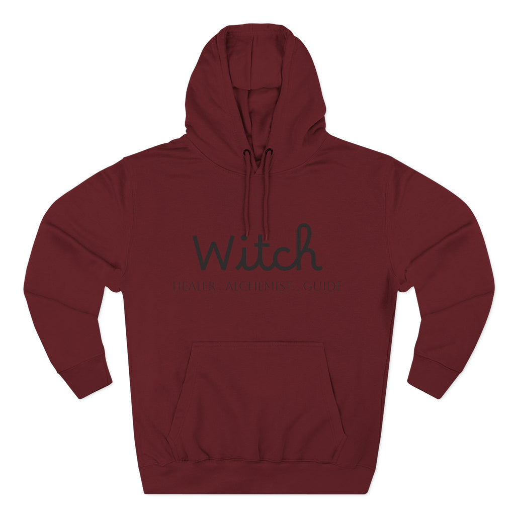 Witch Fleece Hoodie - Cozy Spellbinding Apparel for Witches, Gifts for Halloween, Winter Wear, Spiritual Gathering