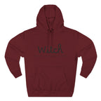 Witch Fleece Hoodie - Cozy Spellbinding Apparel for Witches, Gifts for Halloween, Winter Wear, Spiritual Gathering