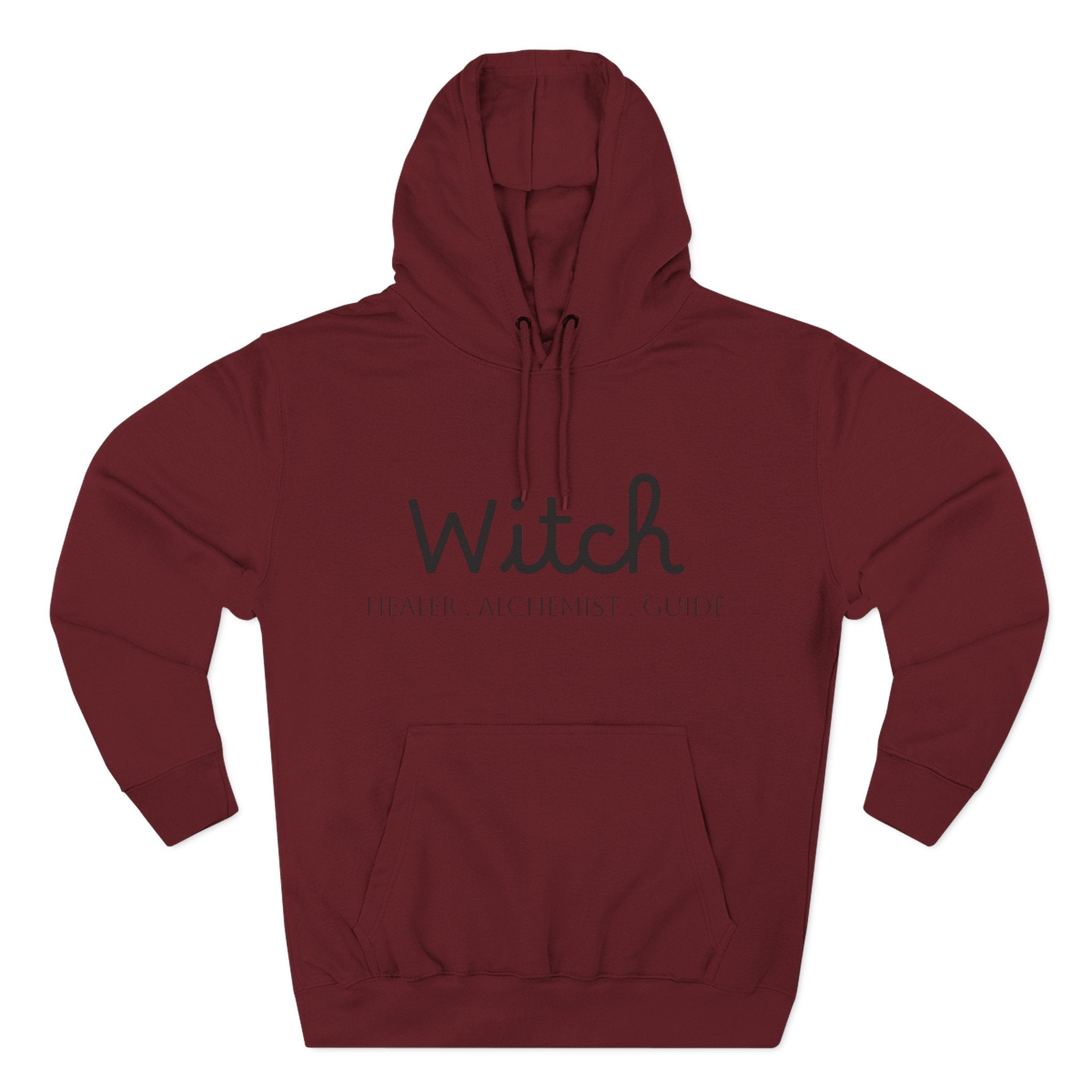 Witch Fleece Hoodie - Cozy Spellbinding Apparel for Witches, Gifts for Halloween, Winter Wear, Spiritual Gathering