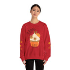 Autumn Cupcake Sweatshirt, Cozy Fall Crewneck, Unisex Sweater, Thanksgiving Apparel, Thanksgiving Gift, Seasonal Fashion