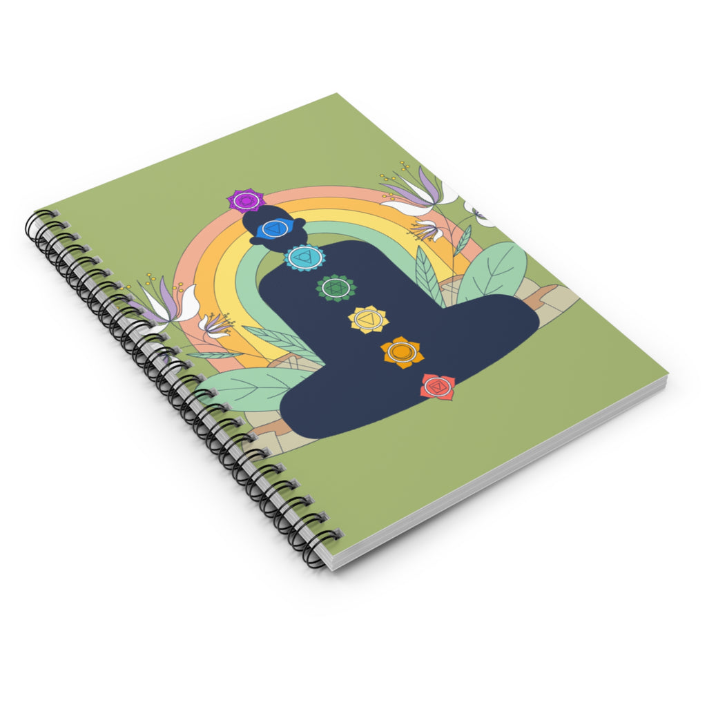 Meditation-Themed Spiral Notebook