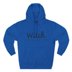Witch Fleece Hoodie - Cozy Spellbinding Apparel for Witches, Gifts for Halloween, Winter Wear, Spiritual Gathering