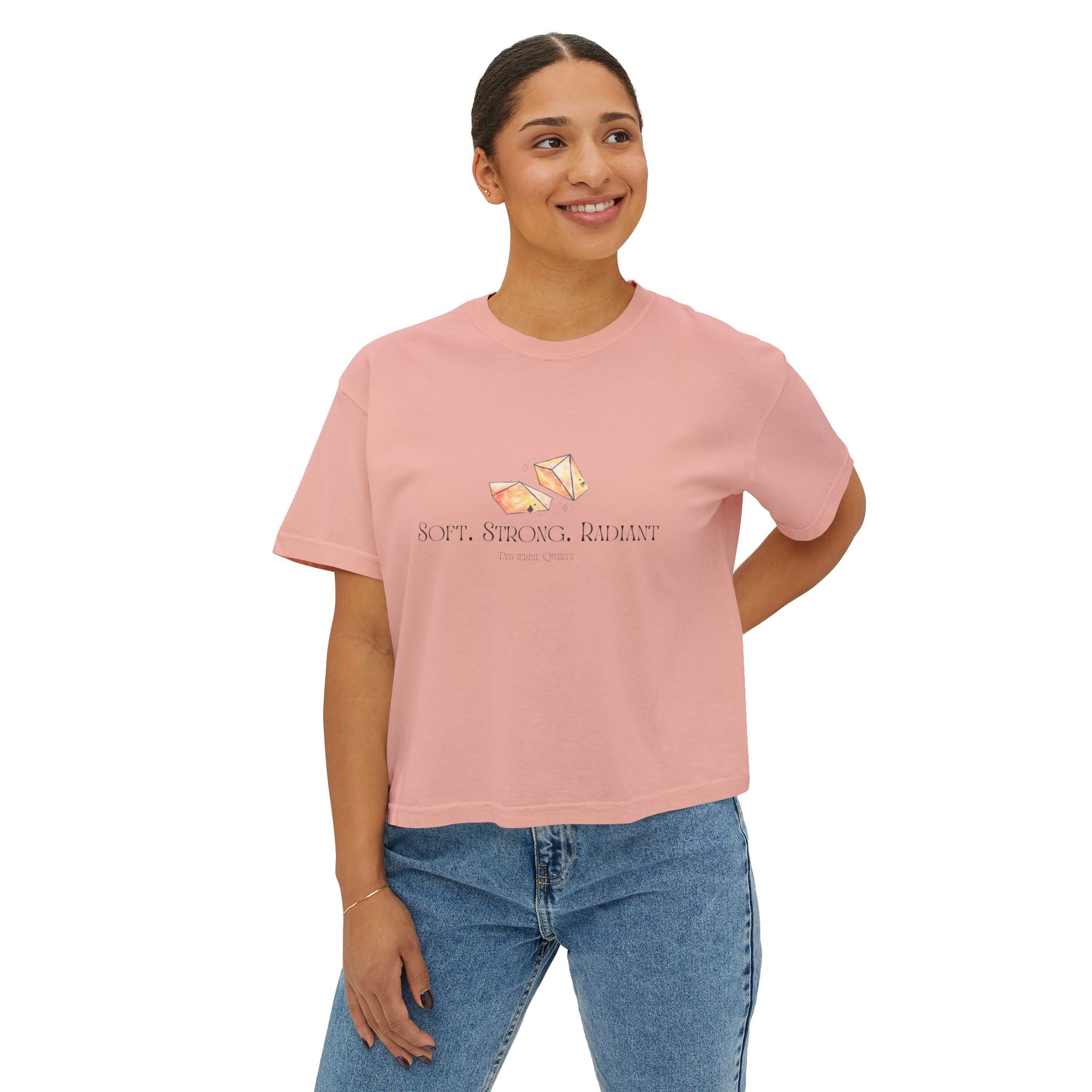 Soft & Strong Women's Boxy Tee - Casual Comfort for Everyday Wear