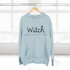 Witch Fleece Hoodie - Cozy Spellbinding Apparel for Witches, Gifts for Halloween, Winter Wear, Spiritual Gathering