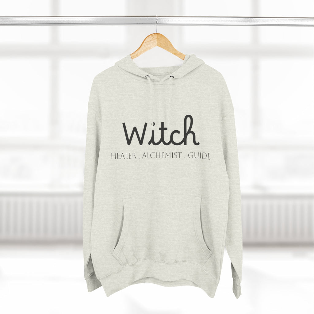 Witch Fleece Hoodie - Cozy Spellbinding Apparel for Witches, Gifts for Halloween, Winter Wear, Spiritual Gathering