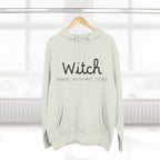Witch Fleece Hoodie - Cozy Spellbinding Apparel for Witches, Gifts for Halloween, Winter Wear, Spiritual Gathering