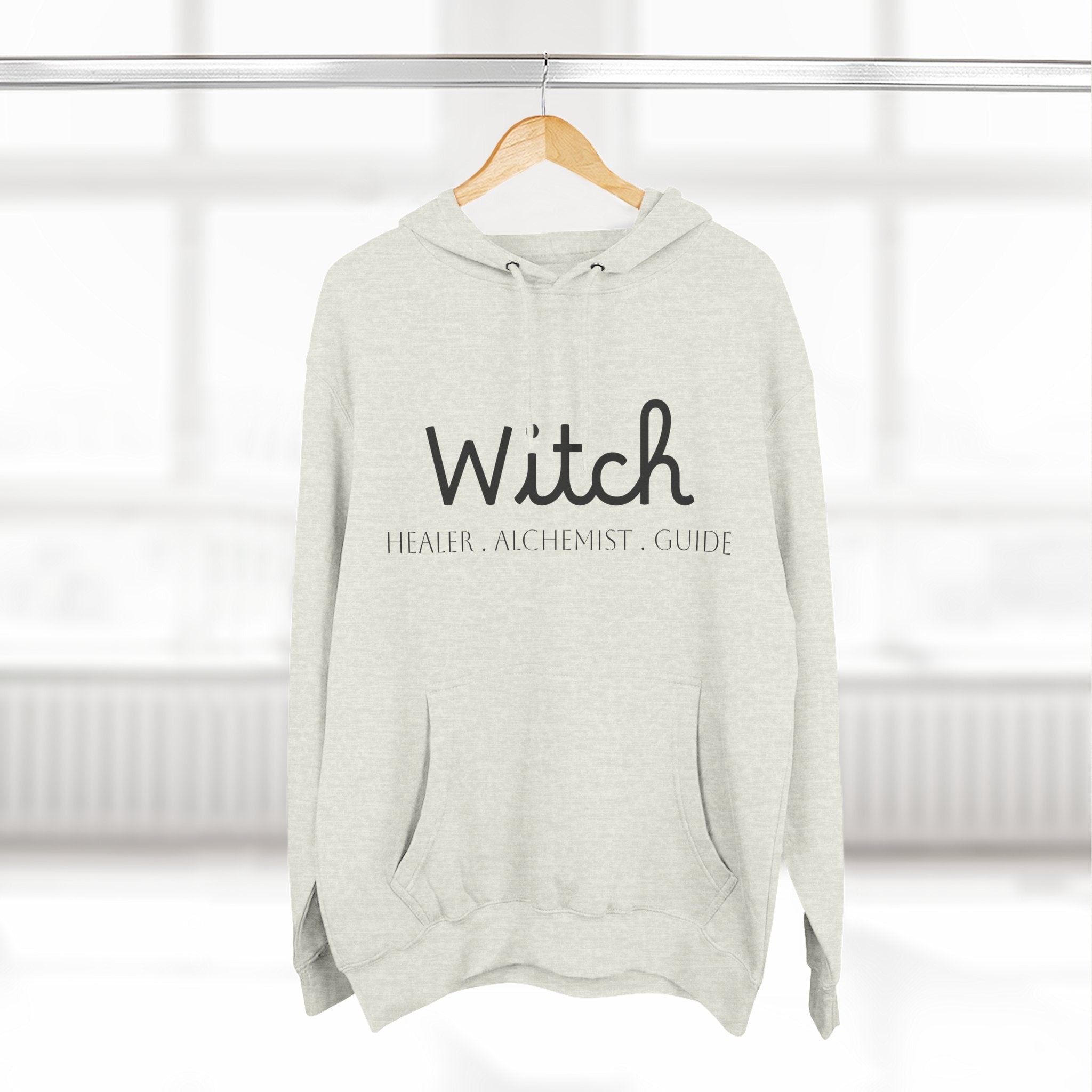 Witch Fleece Hoodie - Cozy Spellbinding Apparel for Witches, Gifts for Halloween, Winter Wear, Spiritual Gathering