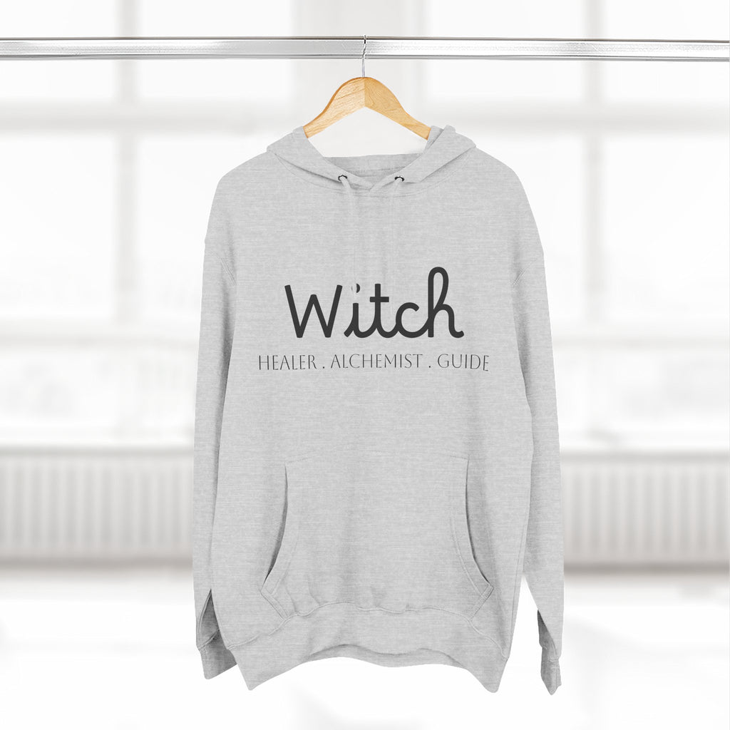 Witch Fleece Hoodie - Cozy Spellbinding Apparel for Witches, Gifts for Halloween, Winter Wear, Spiritual Gathering