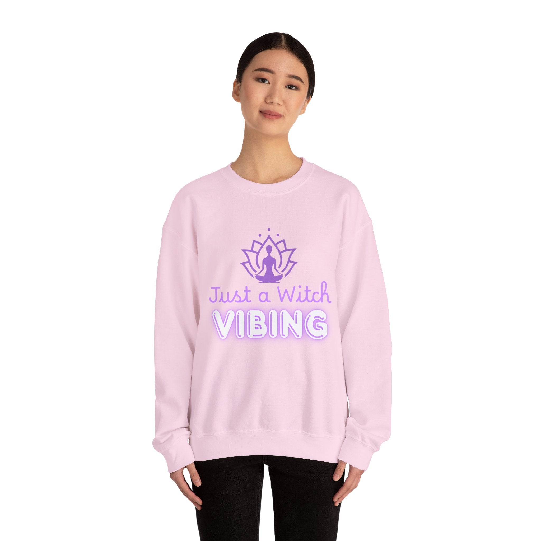 Just a Witch Vibing Crewneck Sweatshirt