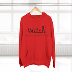 Witch Fleece Hoodie - Cozy Spellbinding Apparel for Witches, Gifts for Halloween, Winter Wear, Spiritual Gathering