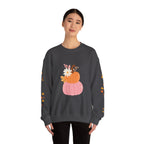 Autumn Harvest Crewneck Sweatshirt - Cozy Fall Fashion, Pumpkin Sweater, Seasonal Style, Gifts for Her, Thanksgiving Decor