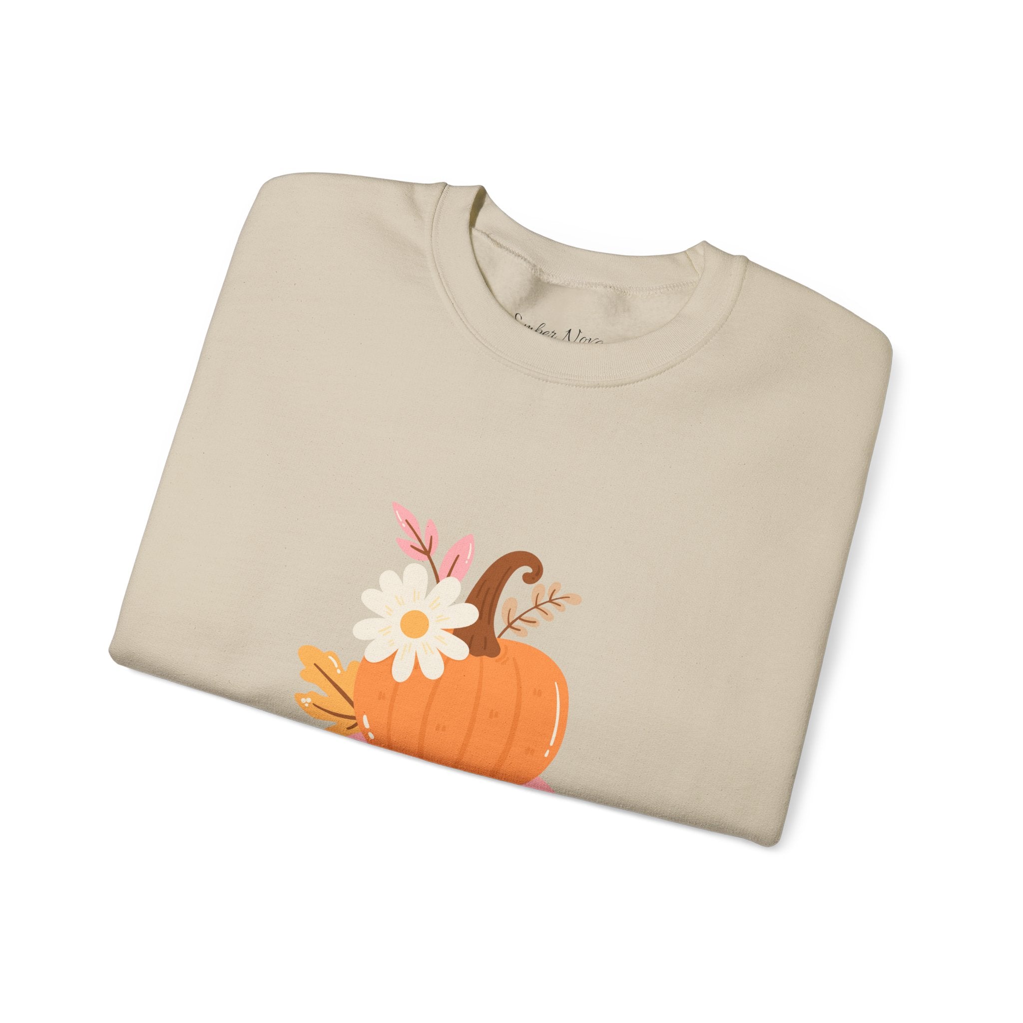 Autumn Harvest Crewneck Sweatshirt - Cozy Fall Fashion, Pumpkin Sweater, Seasonal Style, Gifts for Her, Thanksgiving Decor