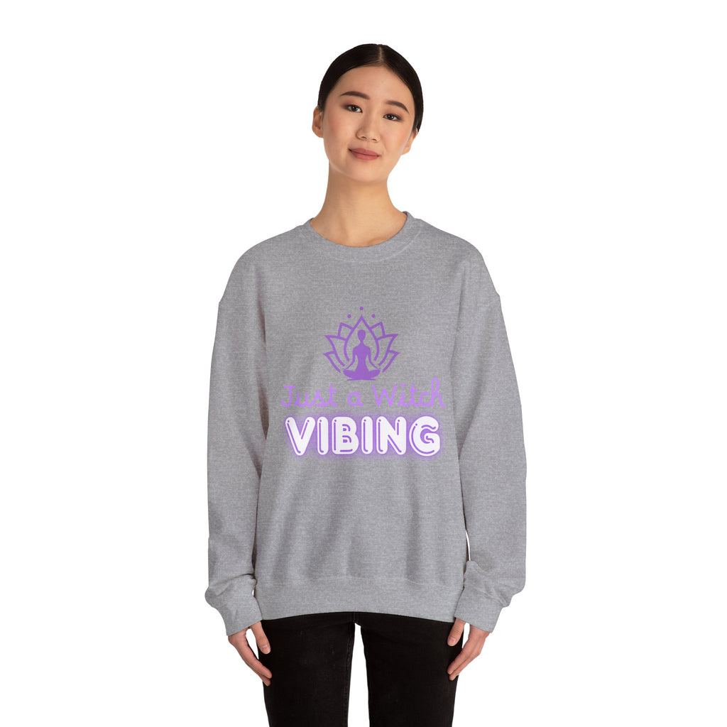 Just a Witch Vibing Crewneck Sweatshirt