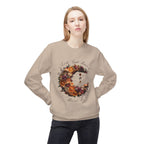 Crewneck Sweatshirt — Autumn Citrus Wreath “Count Your Blessings” Fall Graphic