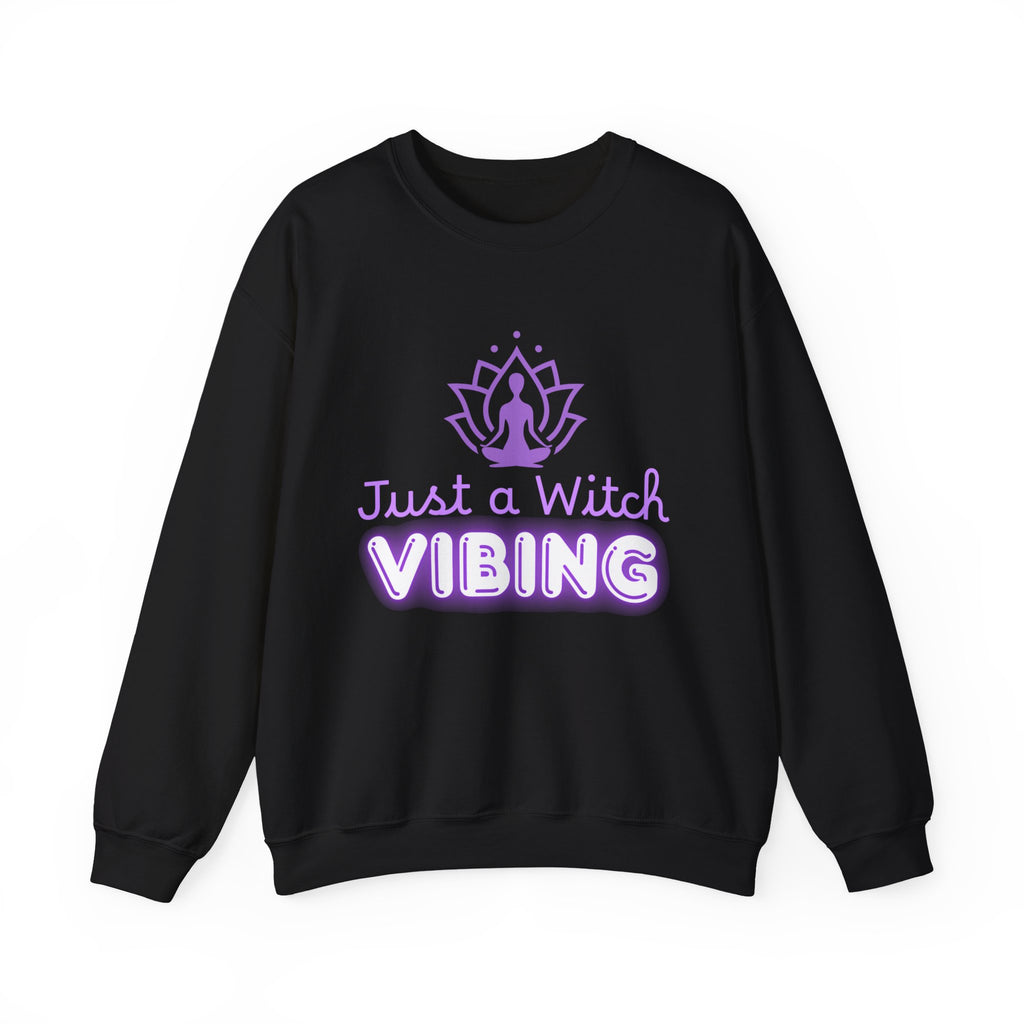 Just a Witch Vibing Crewneck Sweatshirt