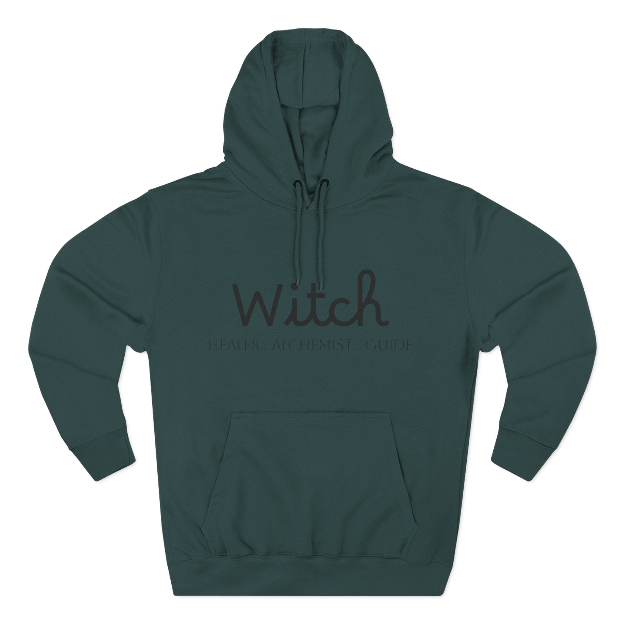 Witch Fleece Hoodie - Cozy Spellbinding Apparel for Witches, Gifts for Halloween, Winter Wear, Spiritual Gathering