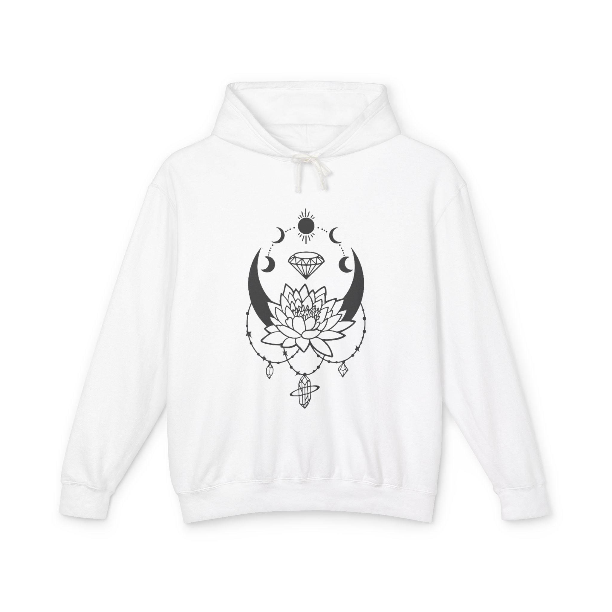 Lotus & Moon Unisex Lightweight Hooded Sweatshirt