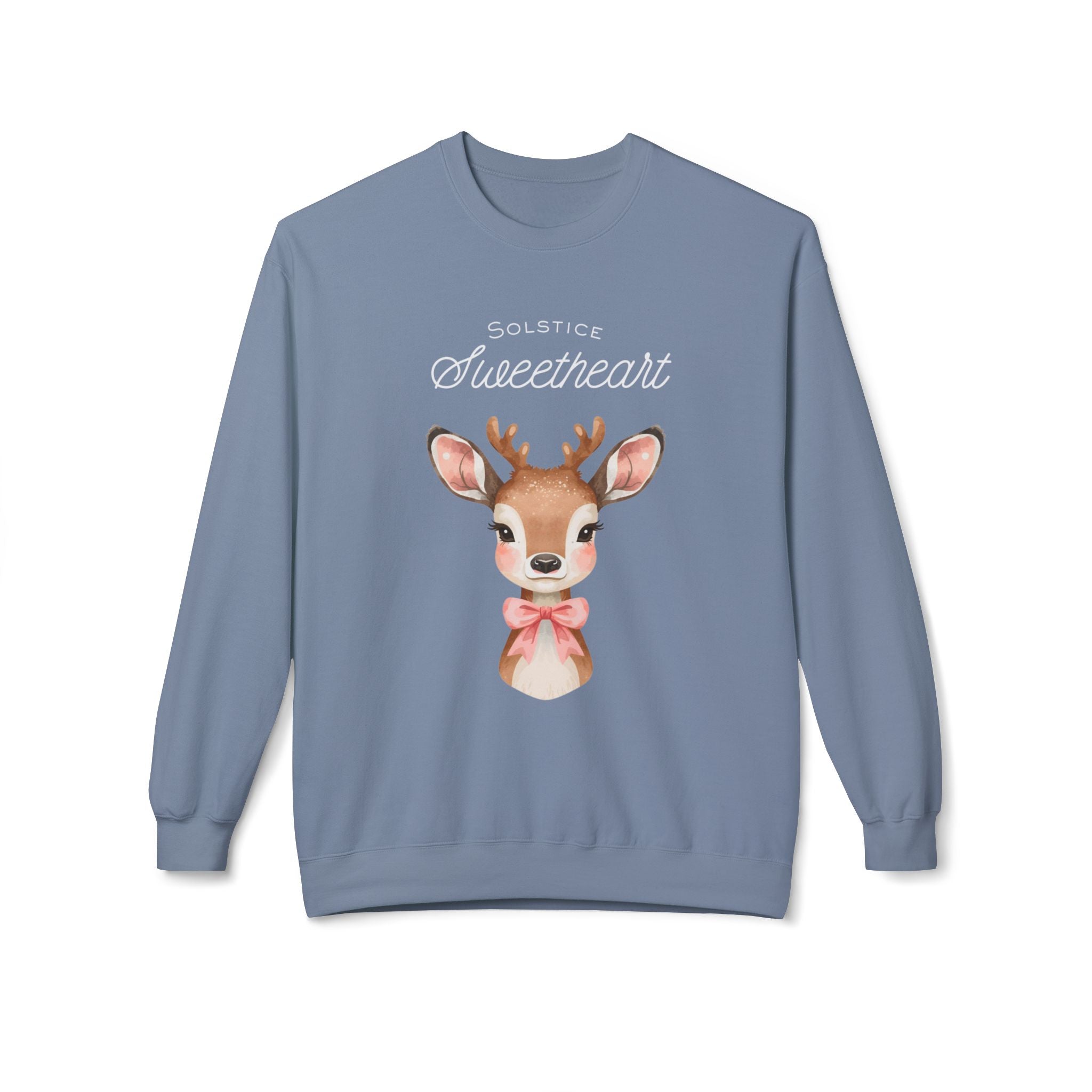 Sweatshirt — Solstice Sweetheart Reindeer Crewneck Holiday Sweater