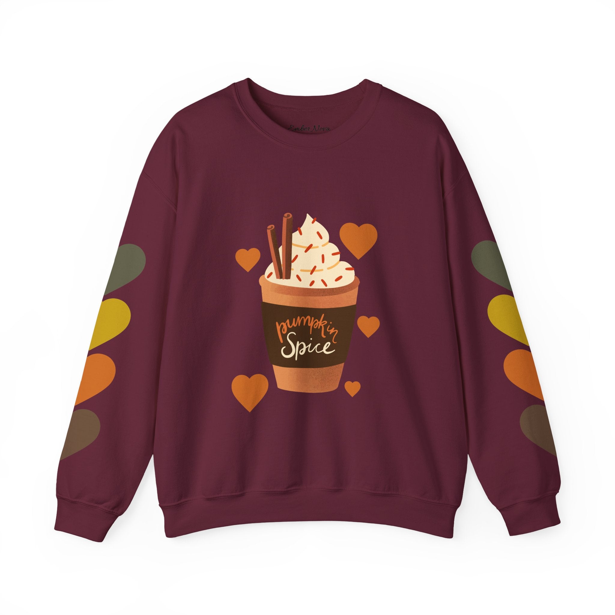 Fall Vibes Pumpkin Spice Sweatshirt, Cozy Apparel for Autumn Lovers, Perfect for Thanksgiving, Halloween and Casual Gatherings
