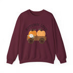 Autumn Love Crewneck Sweatshirt | Cozy Fall Apparel, Pumpkin Sweater, Harvest Gift, Thanksgiving Clothing, Seasonal Fashion