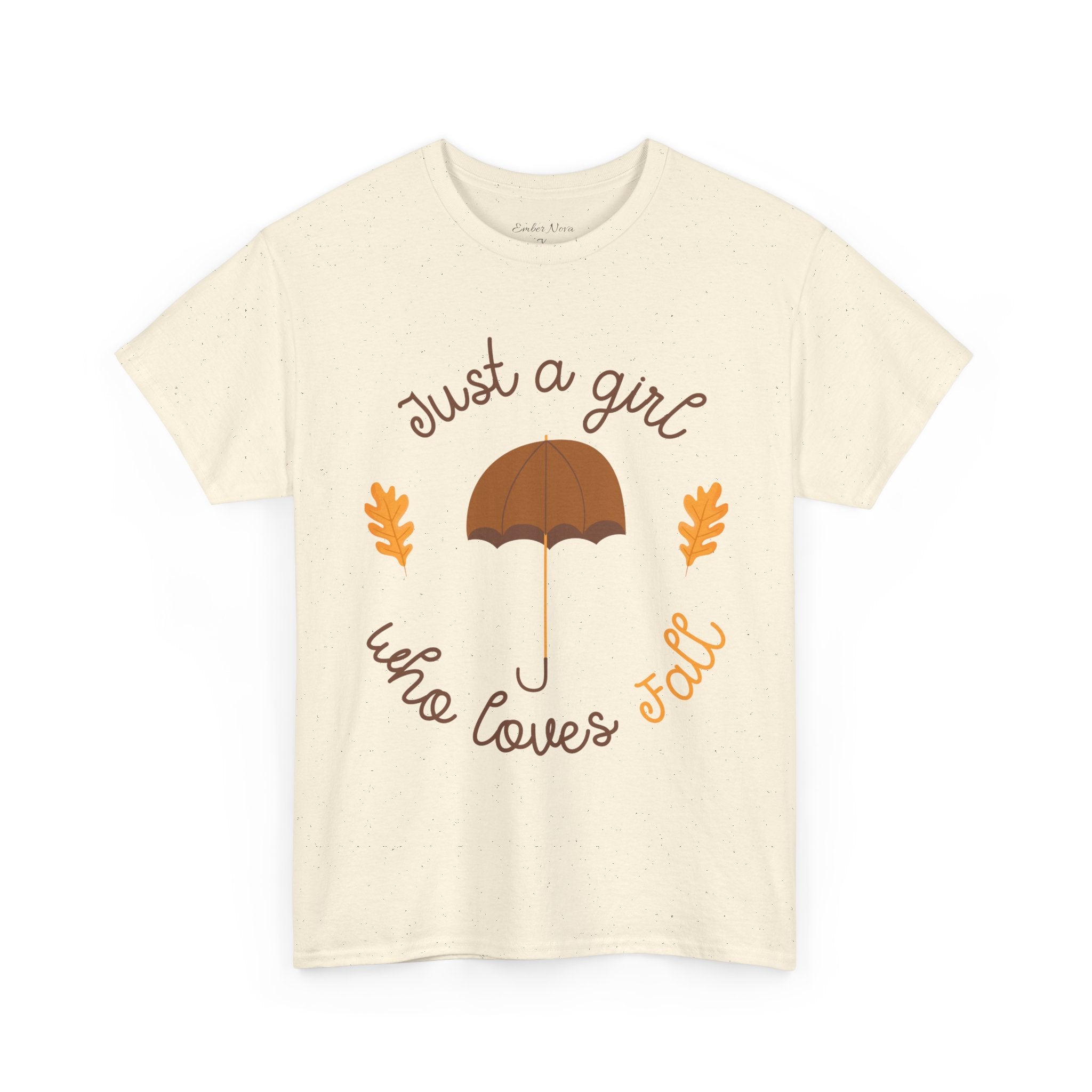 Just a Girl Who Loves Fall Tee, Unisex Autumn T-Shirt, Cozy Casual Wear, Fall Fashion, Gift for Fall Lovers, Seasonal Outfit